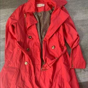 Women's Red Trench Coat